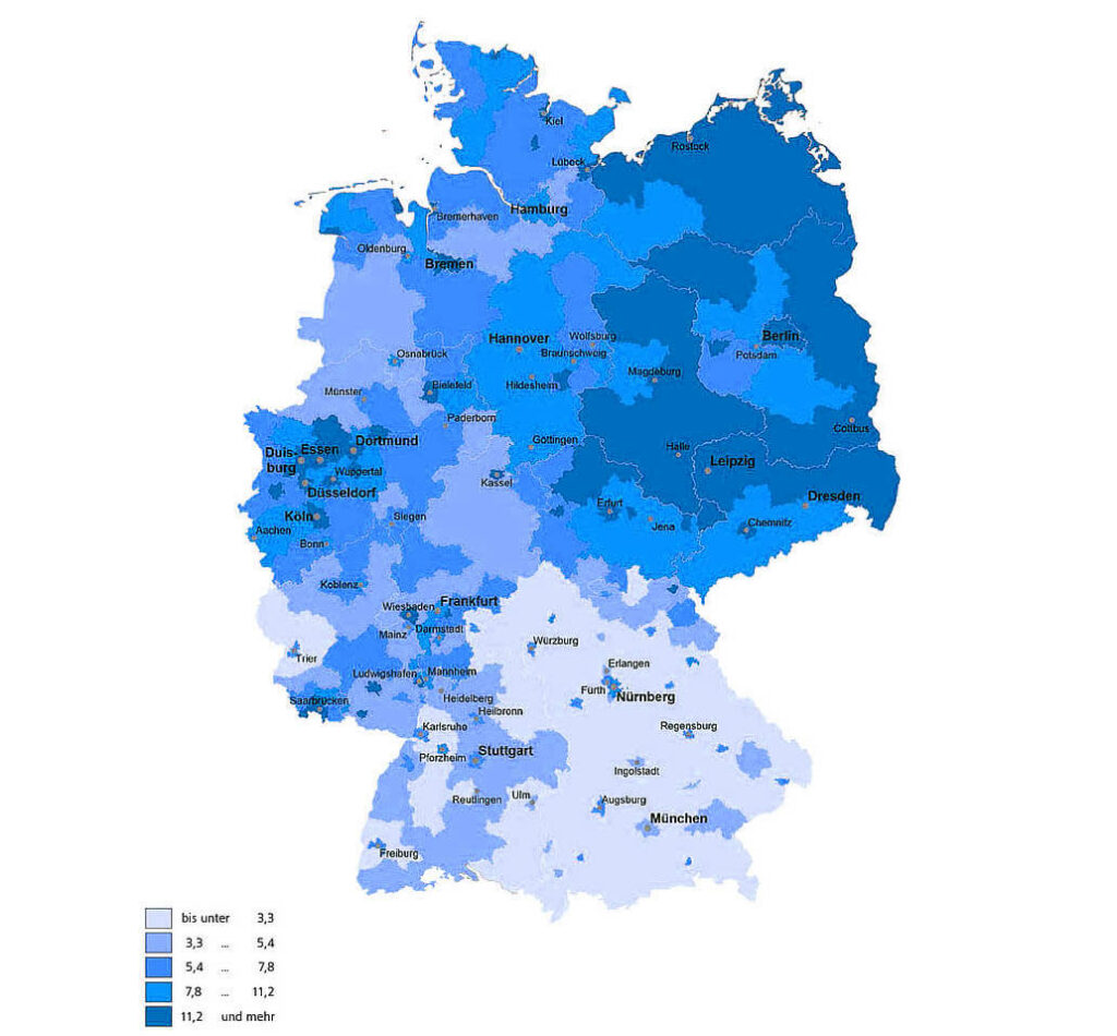 Anteil der Hartz 4 Empfänger in Deutschland – Hartz4Antrag.de